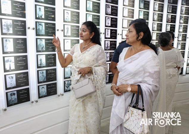 SLAF FALLEN WAR HEROES HONOURED AT THE WAR HEROES MONUMENT SLAF TRADE TRAINING SCHOOL, EKALA